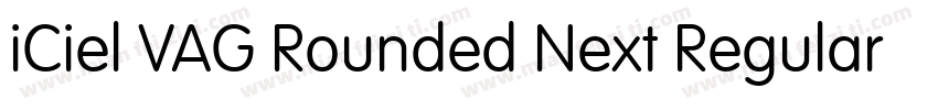 iCiel VAG Rounded Next Regular字体转换